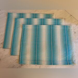 Jonathan Adler Never Used Heavy Cotton Canvas Placemats. 
Set of 3